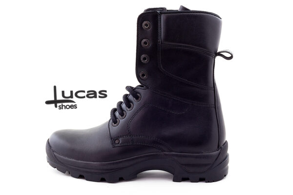 350 Bocanci din piele naturala Lucas Shoes culoare negru