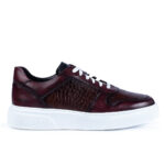 Sneaker 004 bordo maro