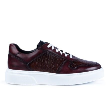 Sneaker 004 bordo maro