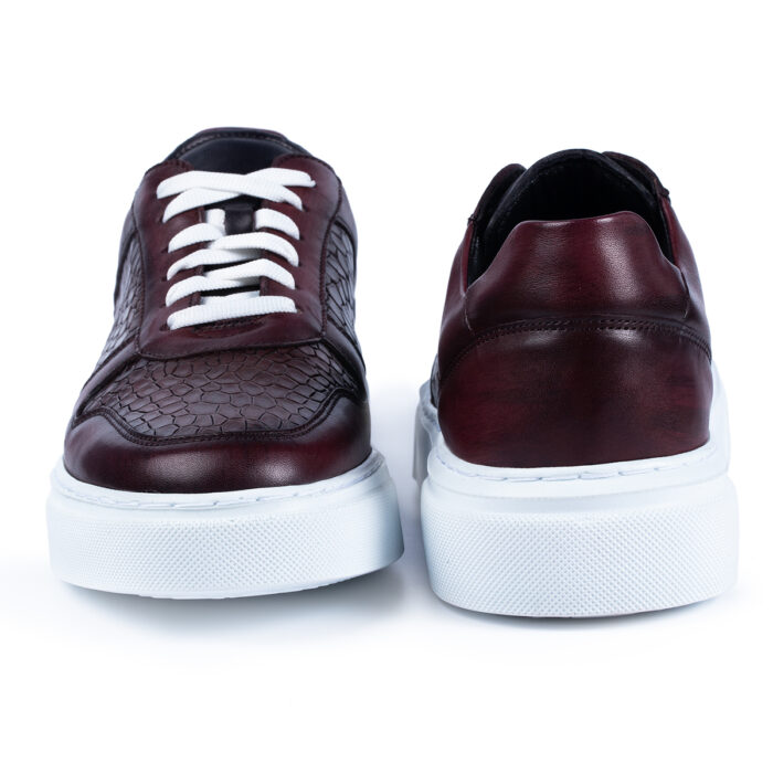 Sneaker 004 bordo maro - imagine 4