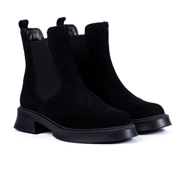 Ghete 400 Negru Velur - imagine 2