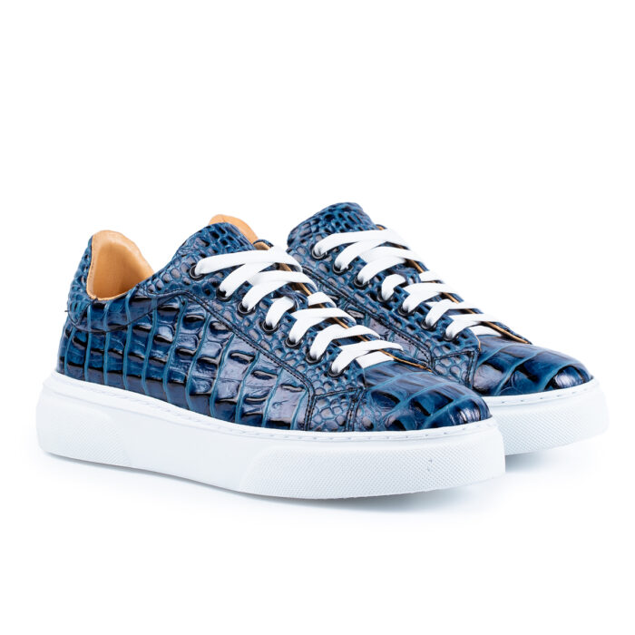 Sneaker 510 croco blue - imagine 2