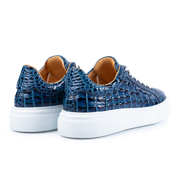 Sneaker 510 croco blue - imagine 3
