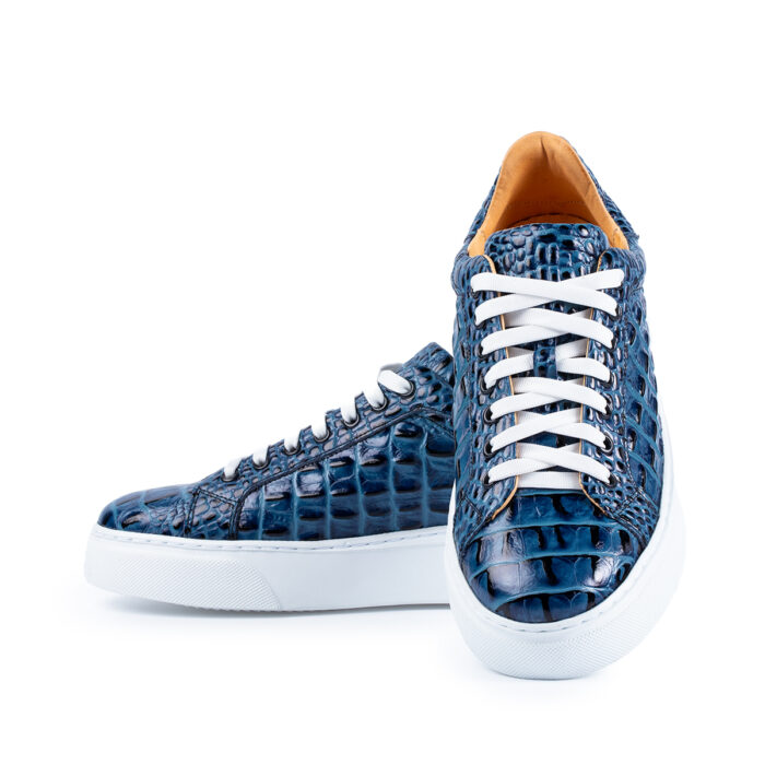 Sneaker 510 croco blue - imagine 4