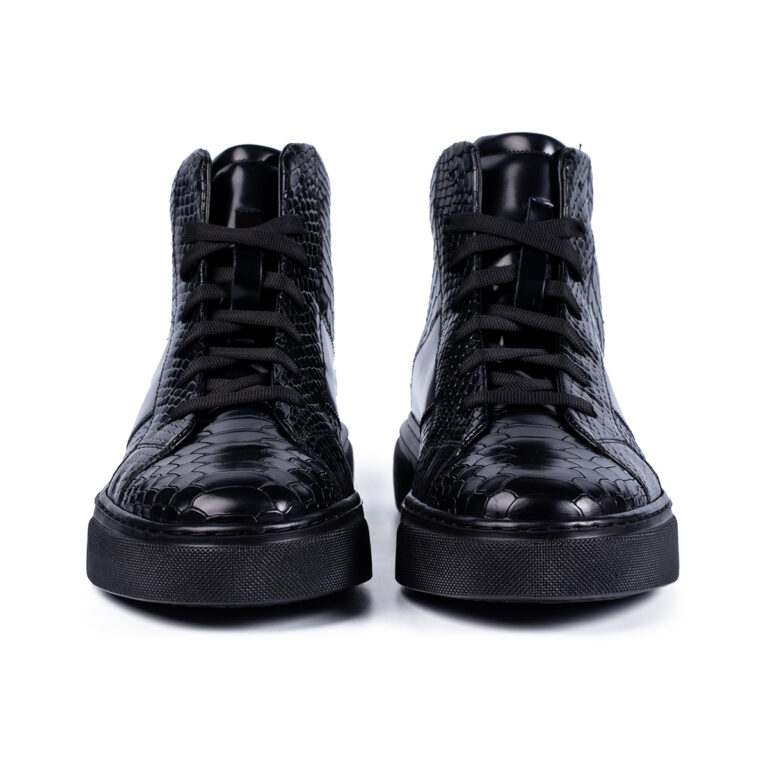 Ghete 855 Croco Snake Negru - imagine 4