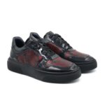 Sneaker 001 Rosso Snake - imagine 2