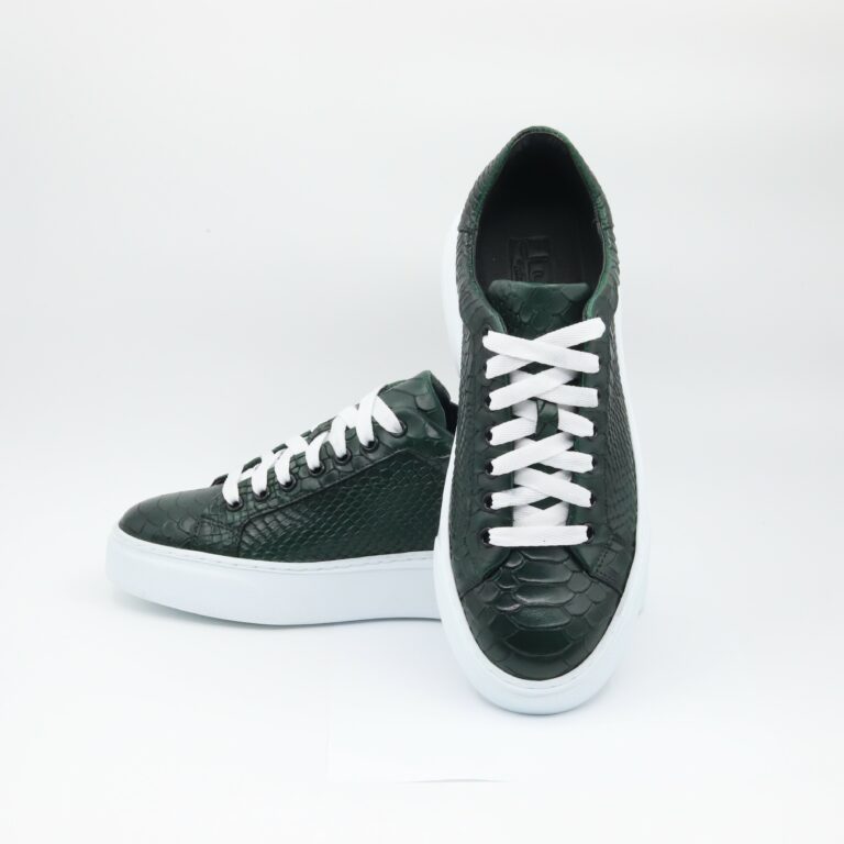 Sneaker 513 Green Crocco - imagine 4
