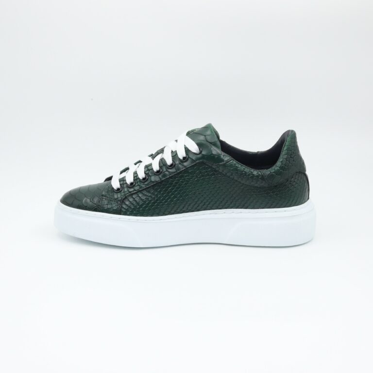 Sneaker 513 Green Crocco - imagine 2