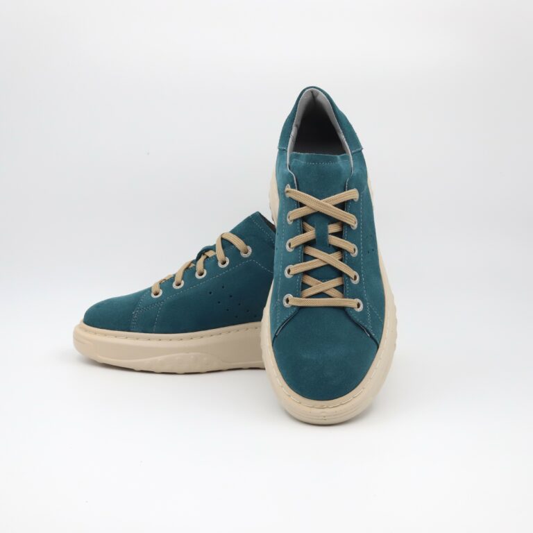 Sneaker 5101 RV Turquoise Velur - imagine 3