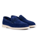 Casual Ezra Blue Velur - imagine 2