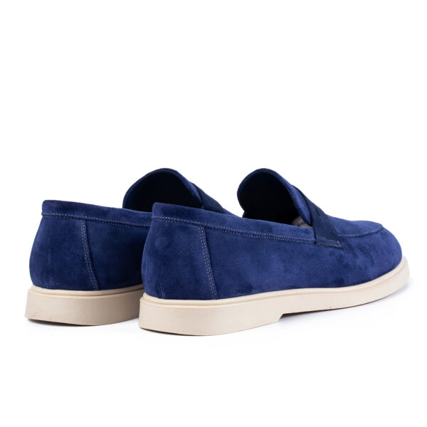 Casual Ezra Blue Velur - imagine 3