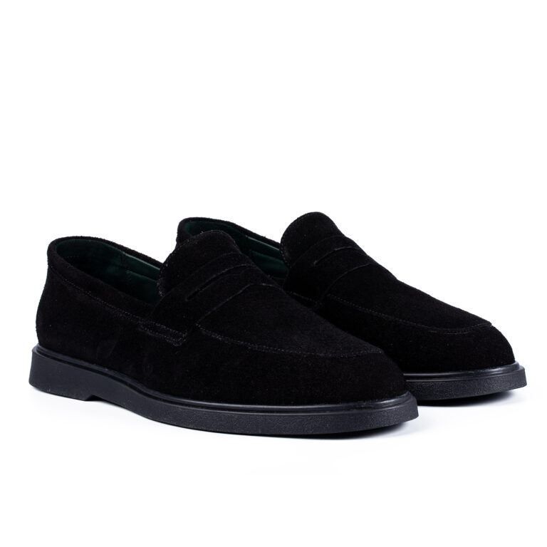 Casual Ezra Negru Velur - imagine 2