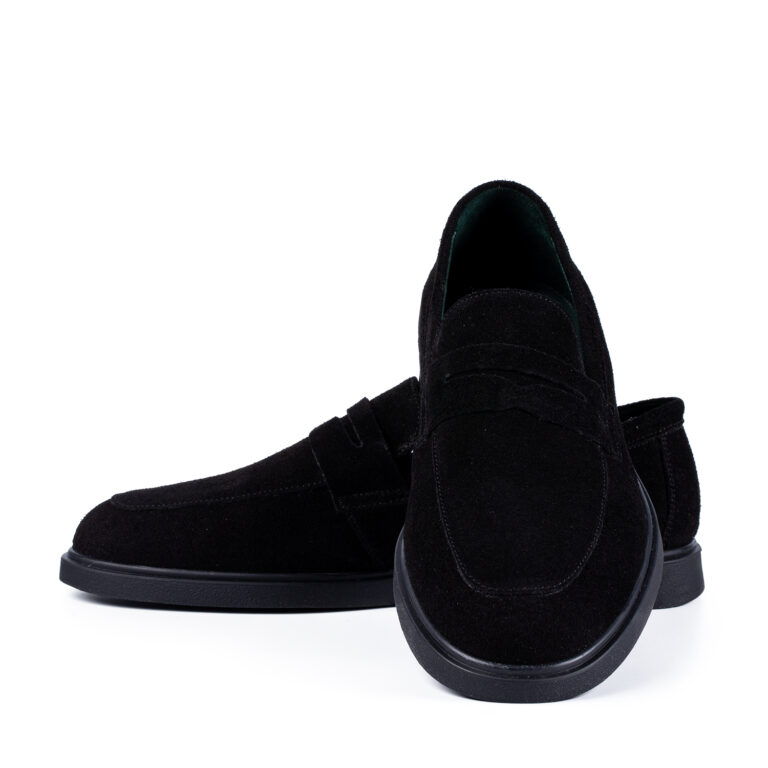 Casual Ezra Negru Velur - imagine 4