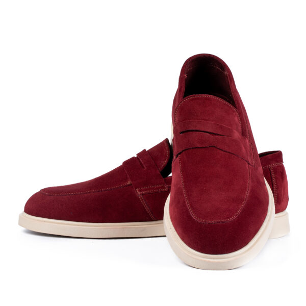 Casual Ezra Rosso Velur - imagine 4