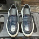 Loafers Ezra Blue Croc - imagine 6