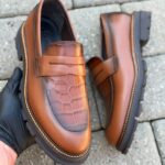 Mocasin Ezra Ukr Croco Coniac - imagine 5