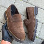 Mocasin Ezra Ukr Maro Inchis Velur - imagine 5