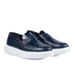 Loafers Ezra Blue Croc - imagine 2