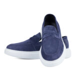 Loafers Ezra Blue Velur - imagine 4